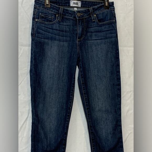 Paige verdugo ankle cropped jeans Womens 28 raw hem - Picture 2 of 7